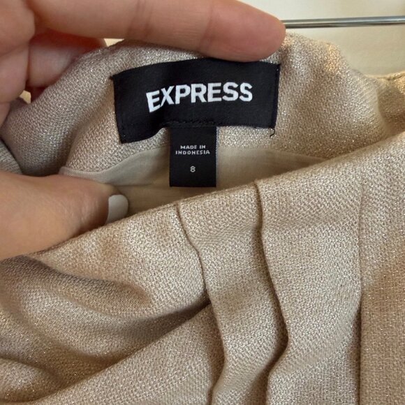 Express Super High Waisted Linen Midi Skirt - Picture 7 of 7